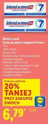 Lidl BLEND-A-MED Pasta do zębów Complete Protect oferta