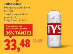 Lidl Tyskie Gronie oferta