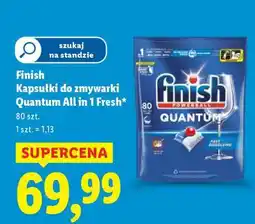 Lidl Finish Kapsułki do zmywarki Quantum All in 1 Fresh oferta
