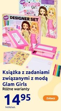 Action Książka z zadaniami związanymi z modą Glam Girls oferta