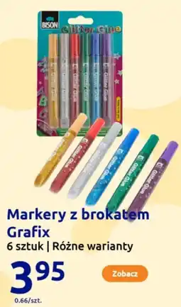 Action Markery z brokatem Grafix oferta
