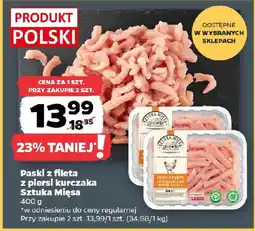 Netto Paski z fileta z piersi kurczaka Sztuka Mięsa oferta