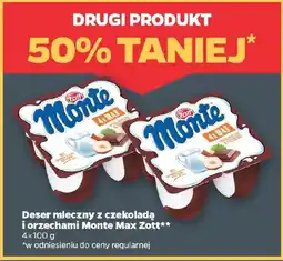 Netto Deser mleczny z czekoladą i orzechami Monte Max Zott oferta
