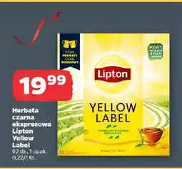 Netto Herbata czarna ekspresowa Yellow Label oferta