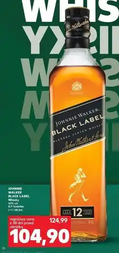 Kaufland Whisky Johnnie Walker Black Label oferta