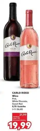 Kaufland Wino Carlo Rossi Pink Moscato oferta