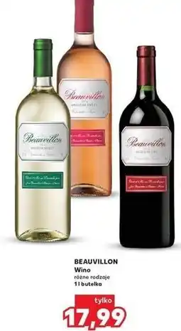 Kaufland Wino Beauvillon Medium Sweet oferta