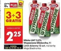Biedronka Mleko 3.2% Mlekovita Wypasione oferta