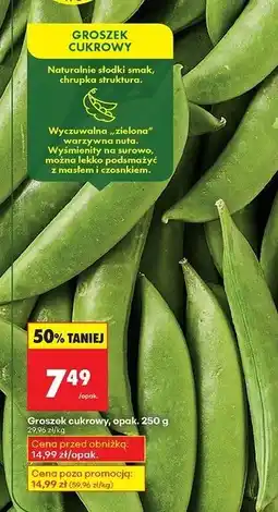 Biedronka Groszek cukrowy zielony oferta