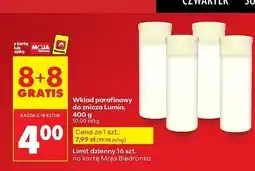 Biedronka Wkład parafinowy 400 g Lumia oferta