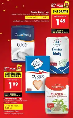 Biedronka Cukier biały Polski oferta