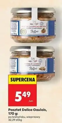 Biedronka Pasztet wieprzowy Delice Gaulois oferta