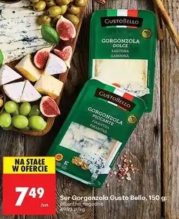 Biedronka Gorgonzola łagodna Gustobello oferta