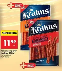 Biedronka Kabanosy wieprzowe Krakus Animex oferta