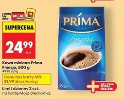 Biedronka Kawa Cafe Prima Finezja oferta