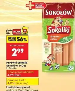 Biedronka Parówki Sokołów Sokoliki oferta