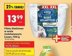 Biedronka Śledź atlantycki w sosie śmietanowym Lisner oferta