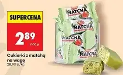 Biedronka Cukierki z matchą strawberry oferta