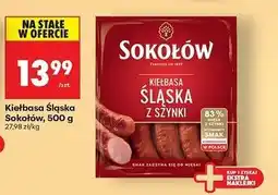 Biedronka Kiełbasa śląska z szynki Sokołów oferta