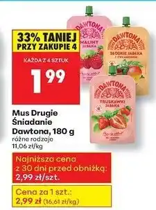 Biedronka Mus truskawki jabłka Dawtona oferta