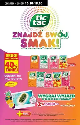 Biedronka Cukierki exotic escape Tic Tac oferta