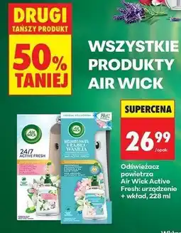 Biedronka Odświeżacz powietrza oceaniczny powiew i rajska wanilia Air Wick Active Fresh oferta