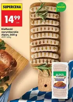 Biedronka Kiełbaski z norymbergii Alpengut oferta