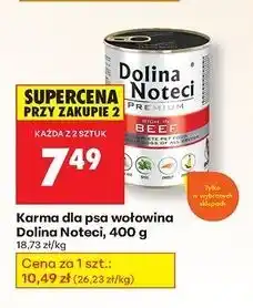 Biedronka Karma dla psów bogata w wołowinę Dolina Noteci Premium oferta
