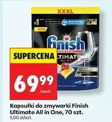 Biedronka Tabletki do zmywarek lemon Finish Ultimate Plus oferta