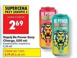 Biedronka Napój energetyczny tropikalny Be Power oferta
