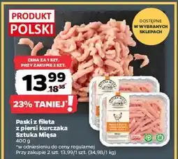 Netto Paski z fileta piersi kurczaka Sztuka Mięsa Netto oferta