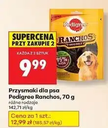 Biedronka Przysmak dla psa originals jagnięcina Pedigree Ranchos oferta