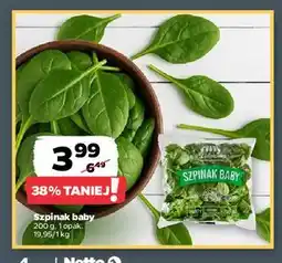 Netto Szpinak baby Z Zieleniaka Netto oferta