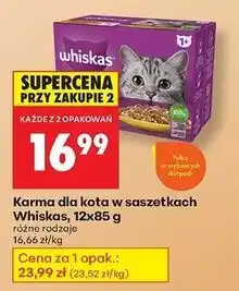 Biedronka Karma dla kota drobiowa uczta w galaretce Whiskas oferta
