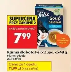 Biedronka Karma dla kota dorsz tuńczyk Purina Felix Soup Original oferta