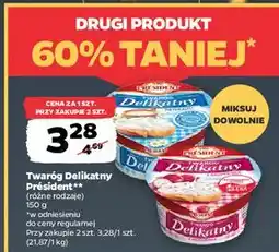 Netto Twaróg delikatny naturalny President oferta