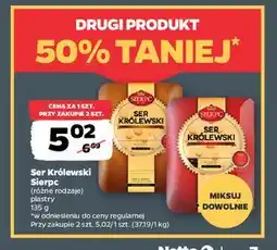Netto Ser królewski plastry Sierpc oferta