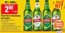Polomarket Piwo Perła Chmielowa lub Export (0,5L but. b-zwr.) oferta