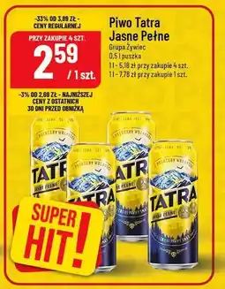 Polomarket Piwo Tatra Jasne Pełne 0,5 l puszka (Grupa Żywiec) oferta