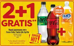 Polomarket Napój gazowany zero Coca-Cola, Fanta lub Sprite (0,85L) oferta