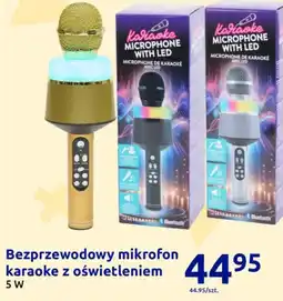 Action Bezprzewodowy mikrofon karaoke z oświetleniem oferta