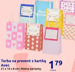 Action Torba na prezent z kartką Avec oferta