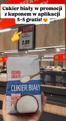Lidl Cukier biały kryształ 1 kg Kuchnia Lidla oferta