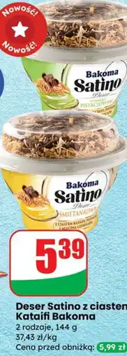 Dino Deser pistacjowy Satino z ciastem Kataifi Bakoma oferta
