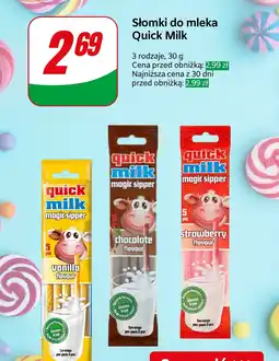 Dino Słomki do mleka smak truskawkowy Quick Milk oferta