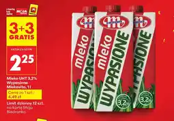 Biedronka Mleko UHT Wypasione 3,2% 3+3 GRATIS Mlekovita oferta