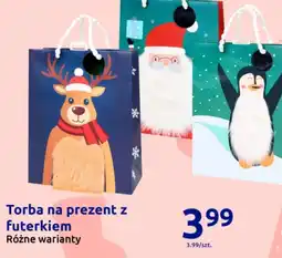 Action Torba na prezent z futerkiem oferta
