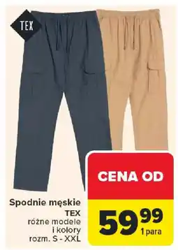 Carrefour Spodnie męskie TEX oferta