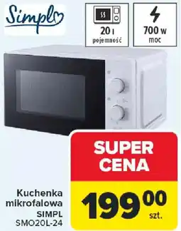 Carrefour Kuchenka mikrofalowa SIMPL SMO20L-24 oferta