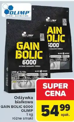 Carrefour Odżywka białkowa GAIN BOLIC 6000 OLIMP oferta